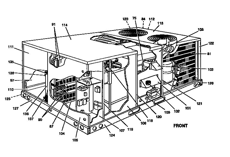Single package gas/electric unit