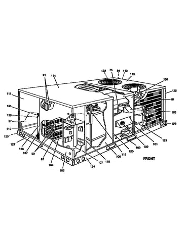 Single package gas/electric unit