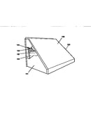 Relief/fixed air damper hood assy (item 128)