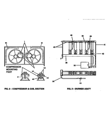 Compressor and burner assembly