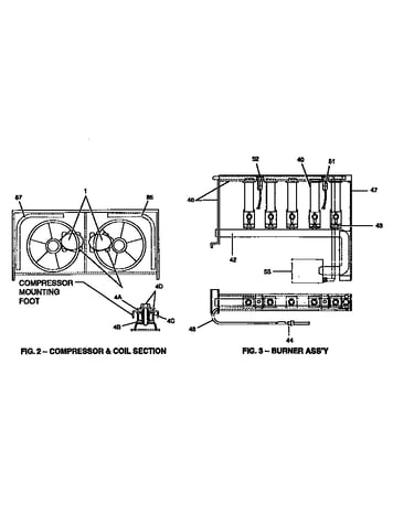 Compressor and burner assembly