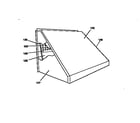 York D3CG120N20025MD relief/fixed air damper hood assembly (item 124) diagram