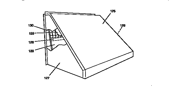 Relief/fixed air damper hood assembly (item 124)