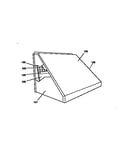 Relief/fixed air damper hood assembly (item 124)
