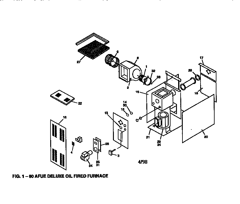 80 AFUE DELUXE OIL FIRED FURNACE