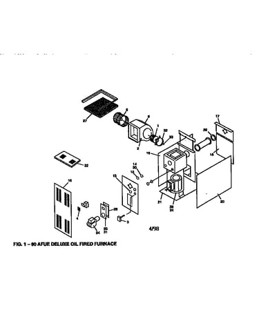 80 afue deluxe oil fired furnace