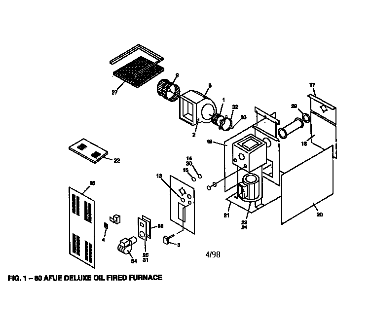 80 AFUE DELUXE OIL FIRED FURNACE