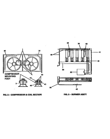 Compressor and burner assembly