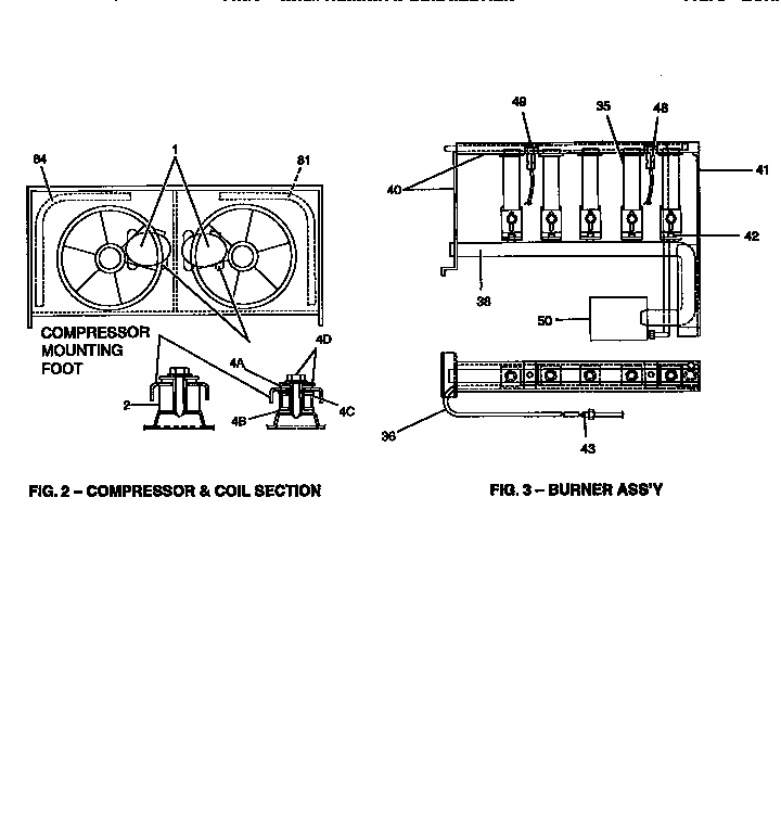 Compressor and burner assembly