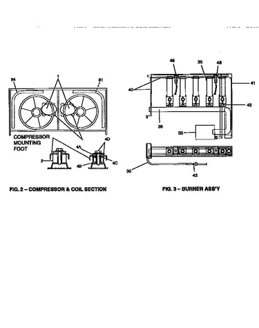 Compressor and burner assembly