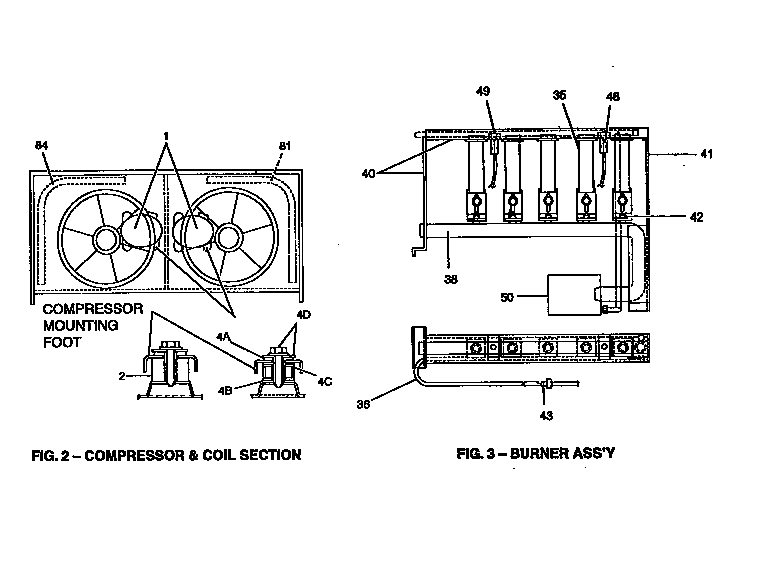 Compressor and burner assembly