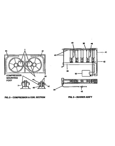 Compressor and burner assembly