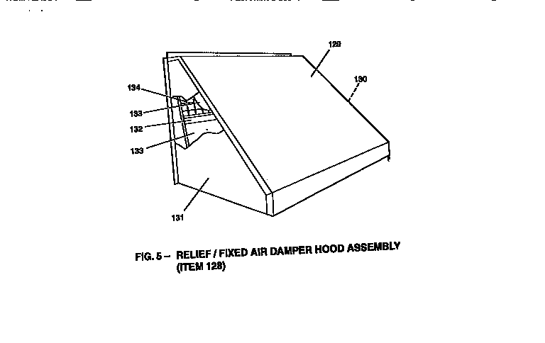 Fixed air damper hood