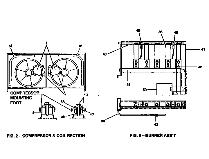Compressor and burner assembly