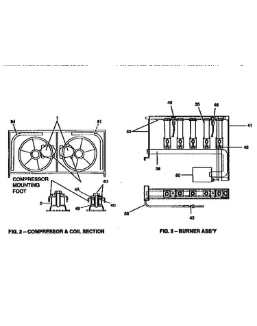 Compressor and burner assembly