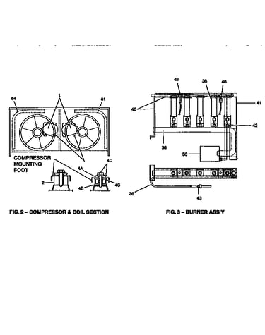 Compressor and burner assembly