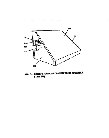 Fixed air damper hood
