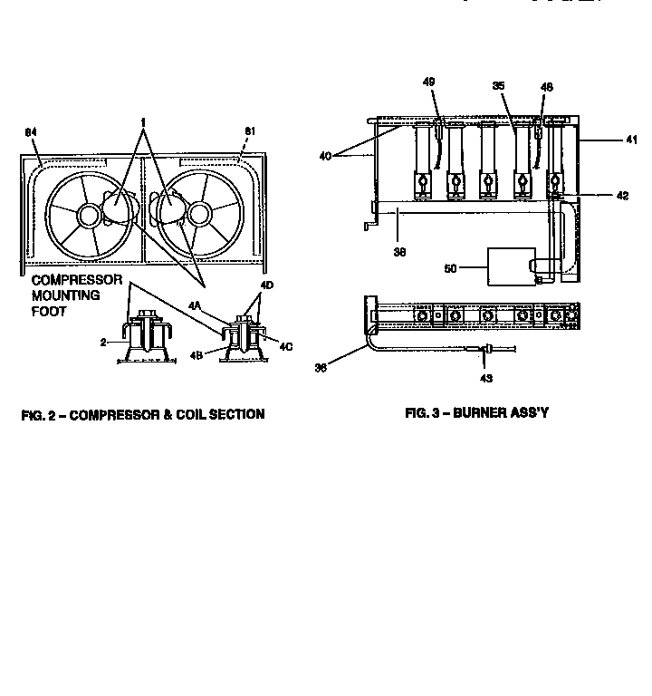 Compressor and burner assembly