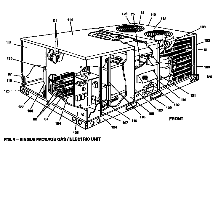 Single package unit