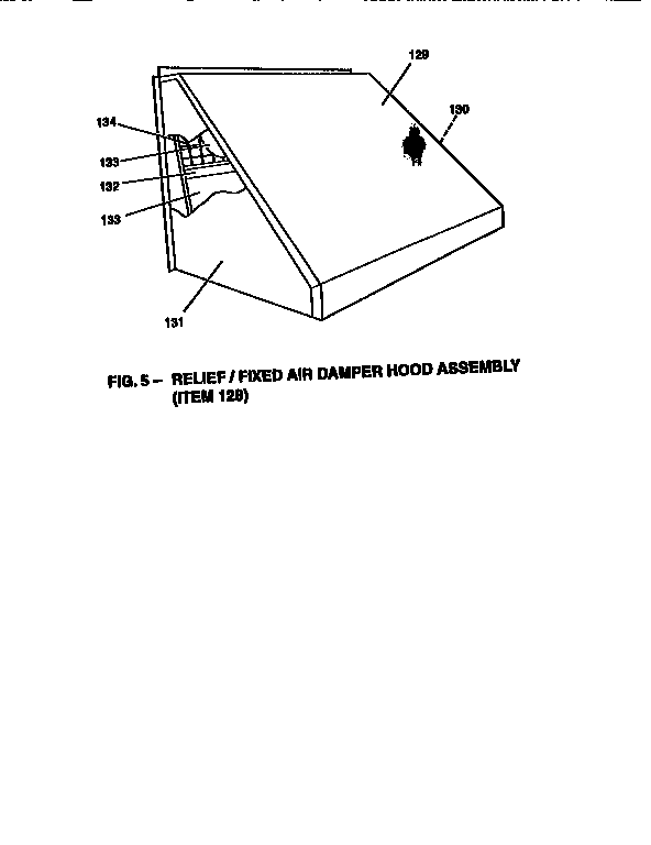 FIXED AIR DAMPER HOOD ASSEMBLY