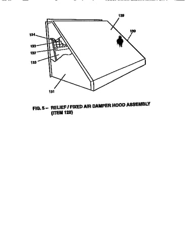 Fixed air damper hood assembly