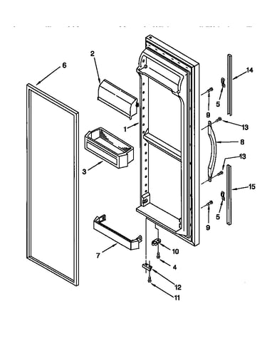 Refrigerator door