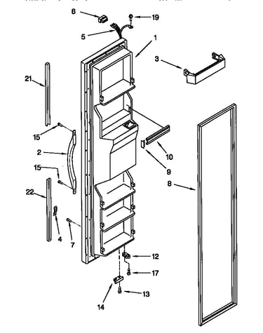 Freezer door