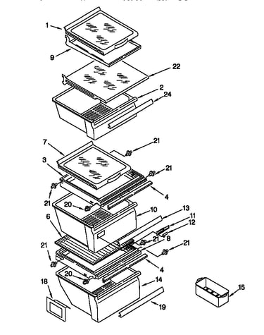 Refrigerator shelf