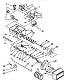 Motor and ice container