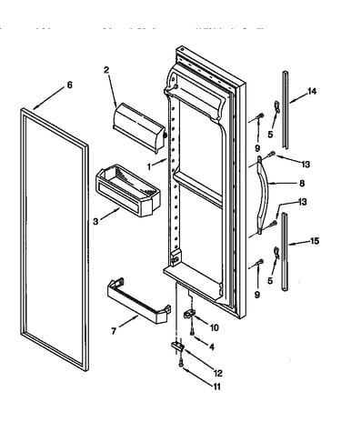 Refrigerator door