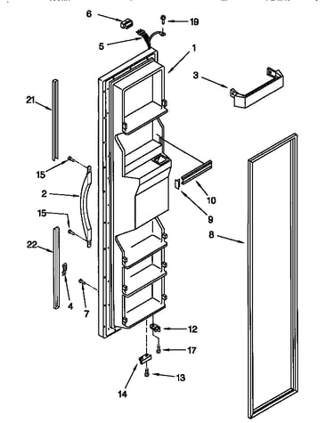 Freezer door