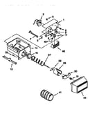 Motor and ice container