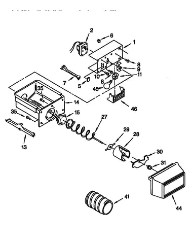 Motor and ice container