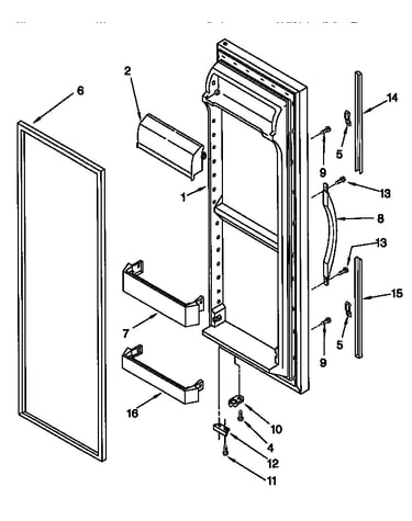 Refrigerator door