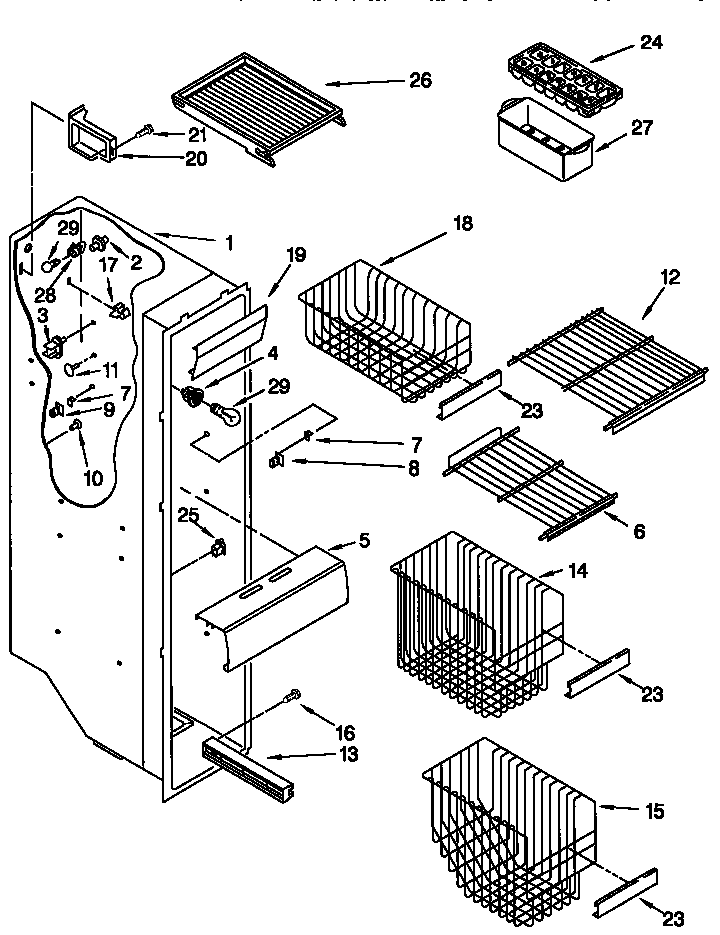 Freezer liner