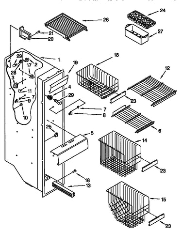 Freezer liner