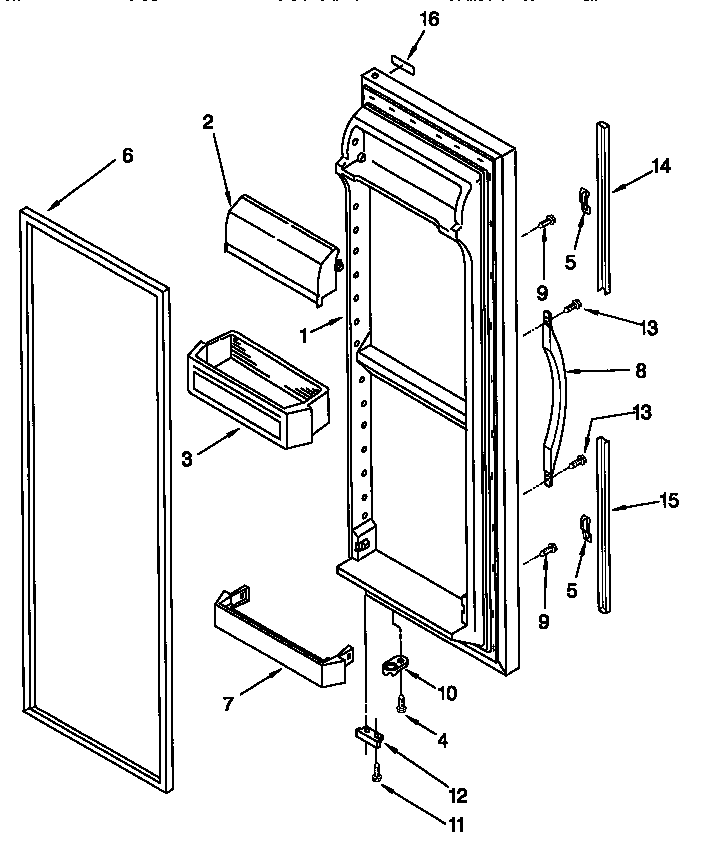 Refrigerator door