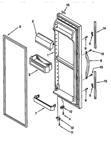 Refrigerator door