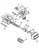 Motor and ice container