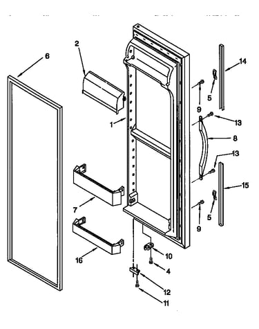 Refrigerator door