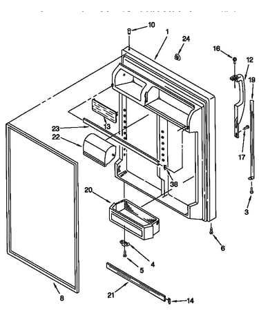 Refrigerator door