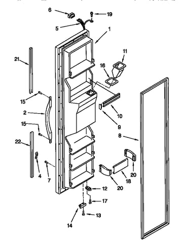 Freezer door