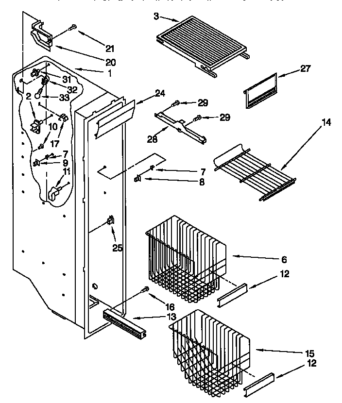 Freezer liner