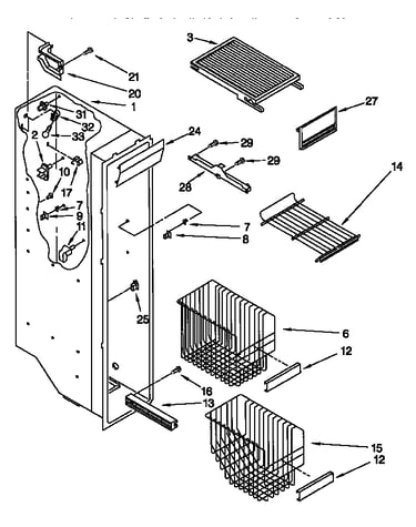 Freezer liner