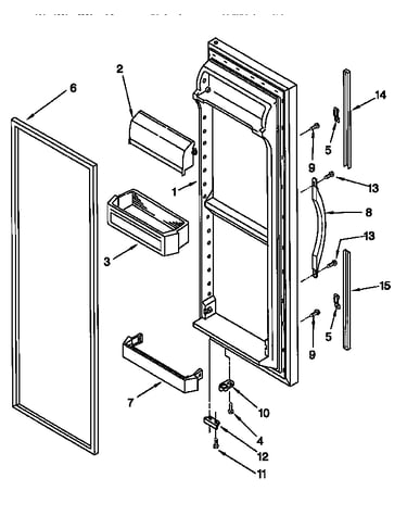 Refrigerator door