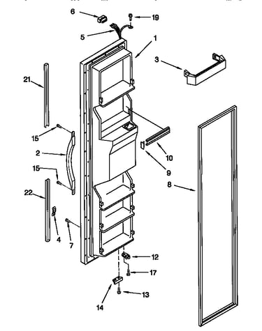 Freezer door