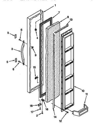 Freezer door