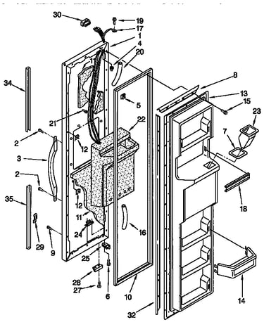 Freezer door