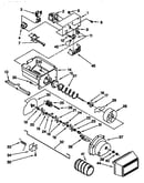 Motor and ice container