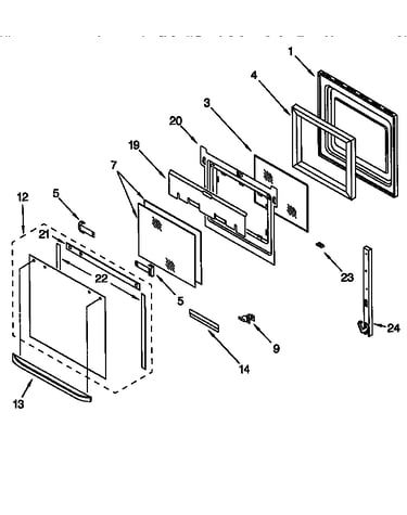 Oven door